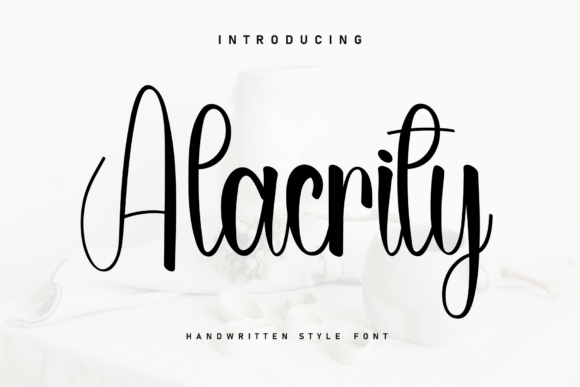 Alacrity: A Handwritten Font for Makers