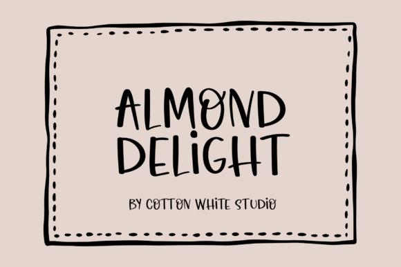 Almond Deligt: A Playful Display Font for Digital Brands