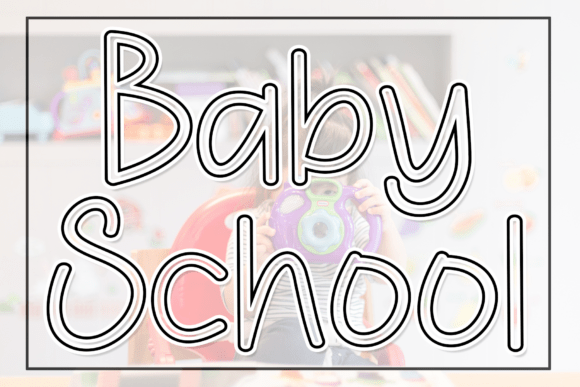 Baby School: A Refined Script Typeface for Modern Editorial Design