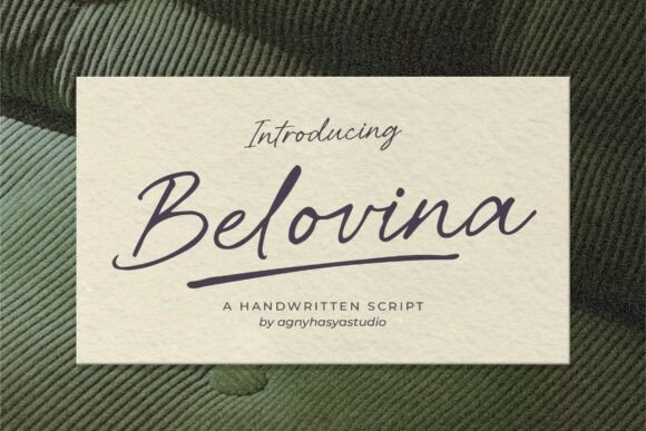 Belovina: The Handwritten Font for Scroll-Stopping Content