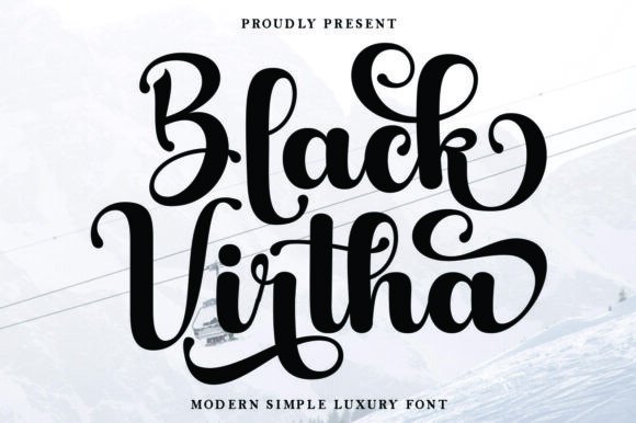 Black Virtha: The Handwritten Font for Clear Campaigns
