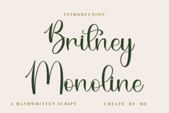 Britney Monoline: A Festive Typeface for Web Design