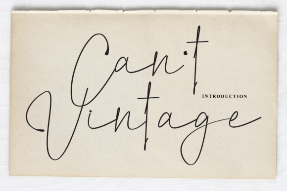 Cant Vintage: The Handwritten Font for Scroll-Stopping Branding