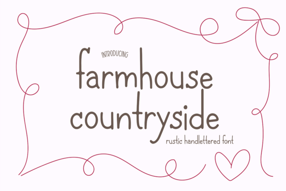 Farmhouse Countryside Font Review for Makers