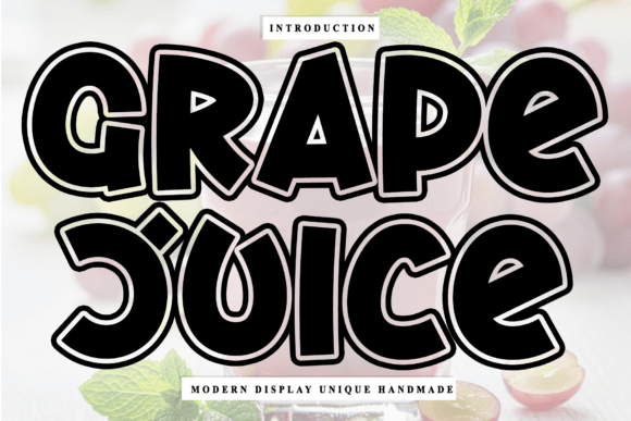Grape Juice Font: A Handwritten Typeface for Makers