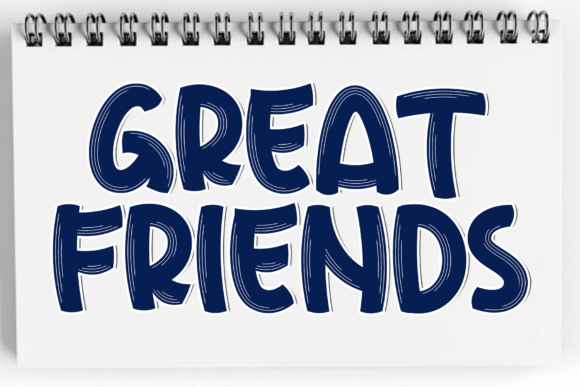 Great Friends: A Rhythmic Script Font for Editorial Design