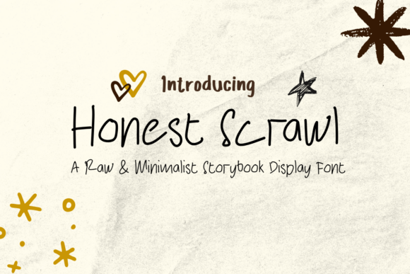 Honest Scrawl: A Raw Handwritten Typeface for Editorial Design