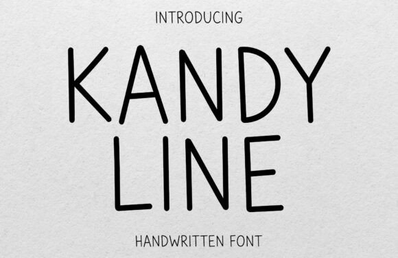Kandy Line: A Playful Handwritten Font for Web Design