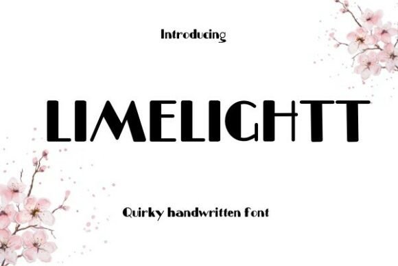 Limelightt: A Playful Display Font for Web Design