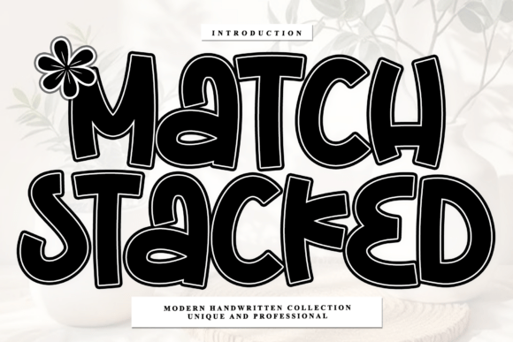 Match Stacked: A Script Font for Polished Branding