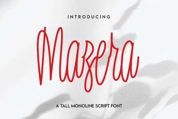 Mazera: The Elegant Script Font for Modern Brands