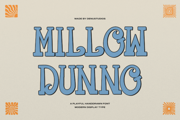 Millow Dunno: A Retro Typeface for Brand Identity