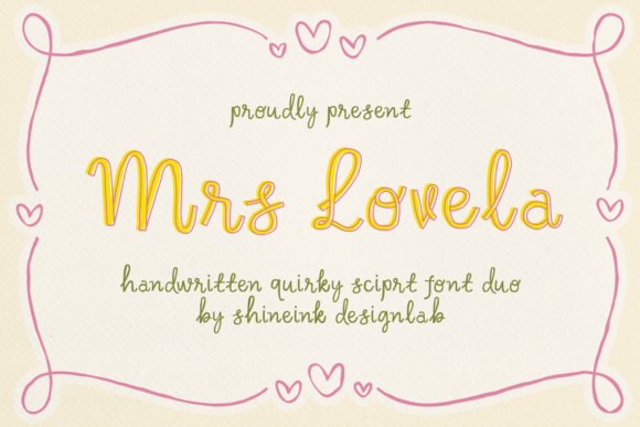 Mrs Lovela: A Warm Handwritten Typeface for Branding