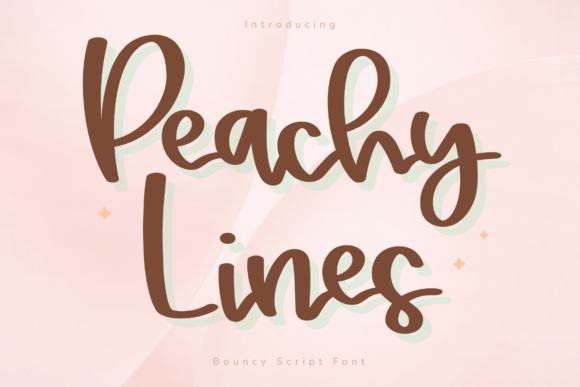 Peachy Lines: A Soft Script Font for Web Design