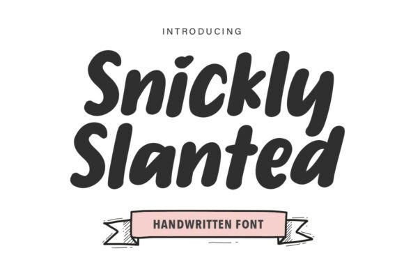 Snickly Slanted: A Bold Handwritten Font for Crafters