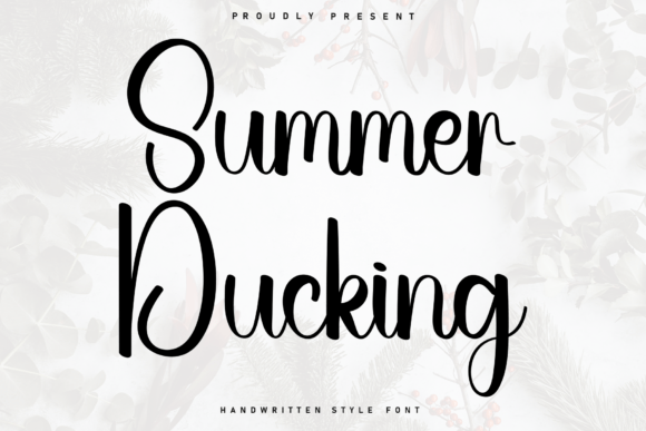 Summer Ducking: A Handwritten Font for Editorial Charm