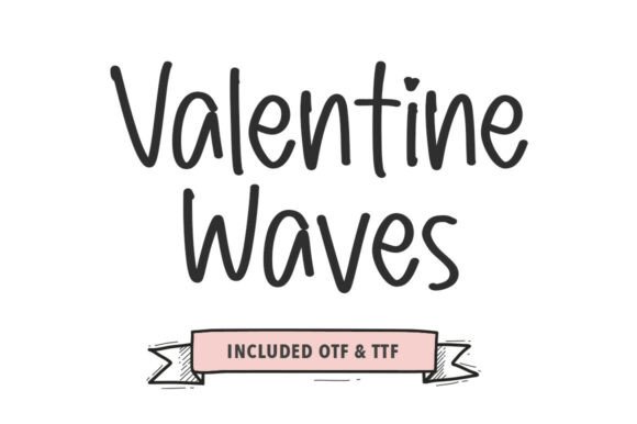 Valentine Waves: A Bold Brush Font for Web Headers