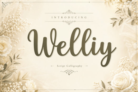 Welliy: A Flowing Script Font for Editorial Design