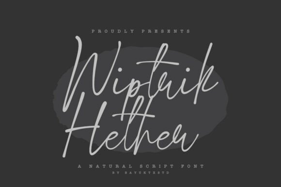 Wiptrik Hether: The Script Typeface That Elevates Campaign Visuals